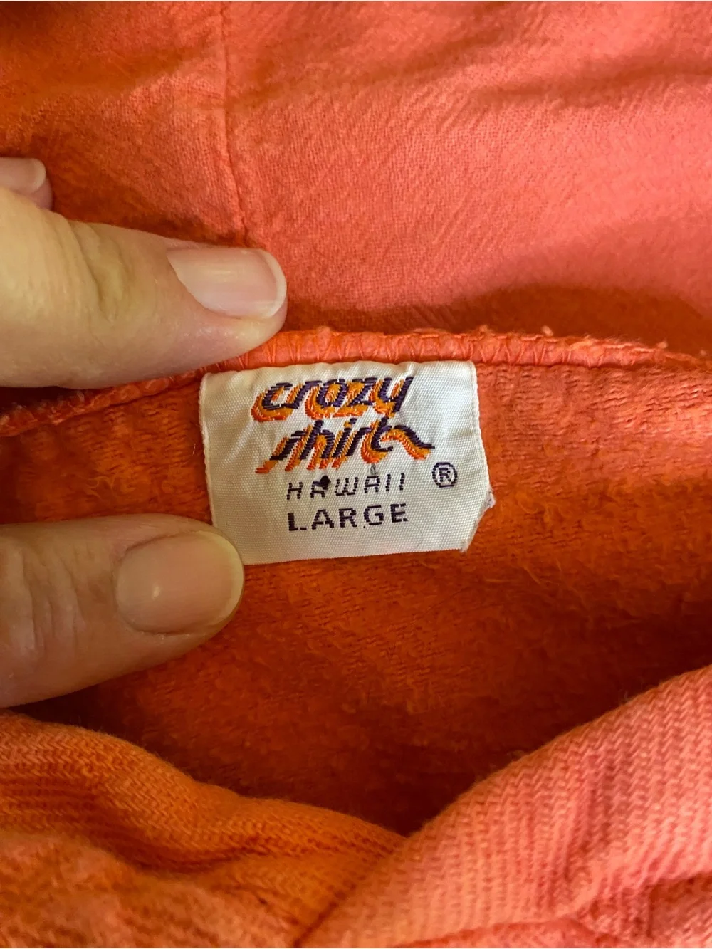 Vintage San Francisco Crazy Shirts Hoodie Men’s L 90s Flags Travel City Coastal